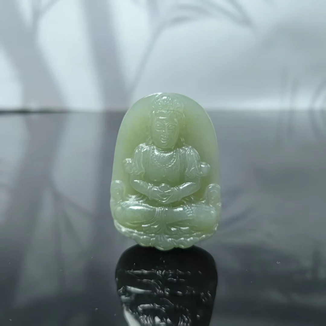 U和田玉观音吊坠2581