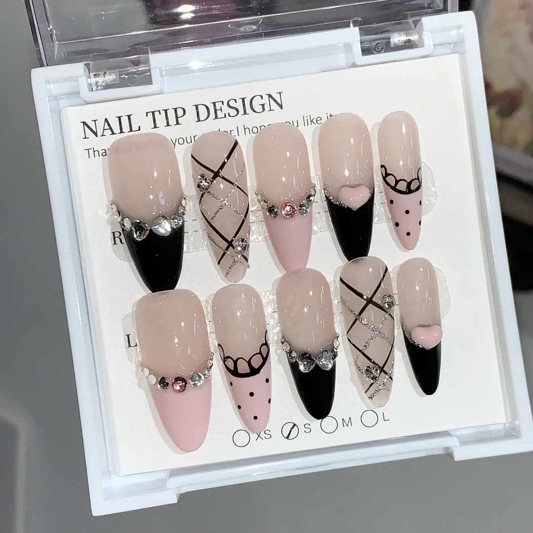 蕾丝芭蕾纯手工穿戴甲