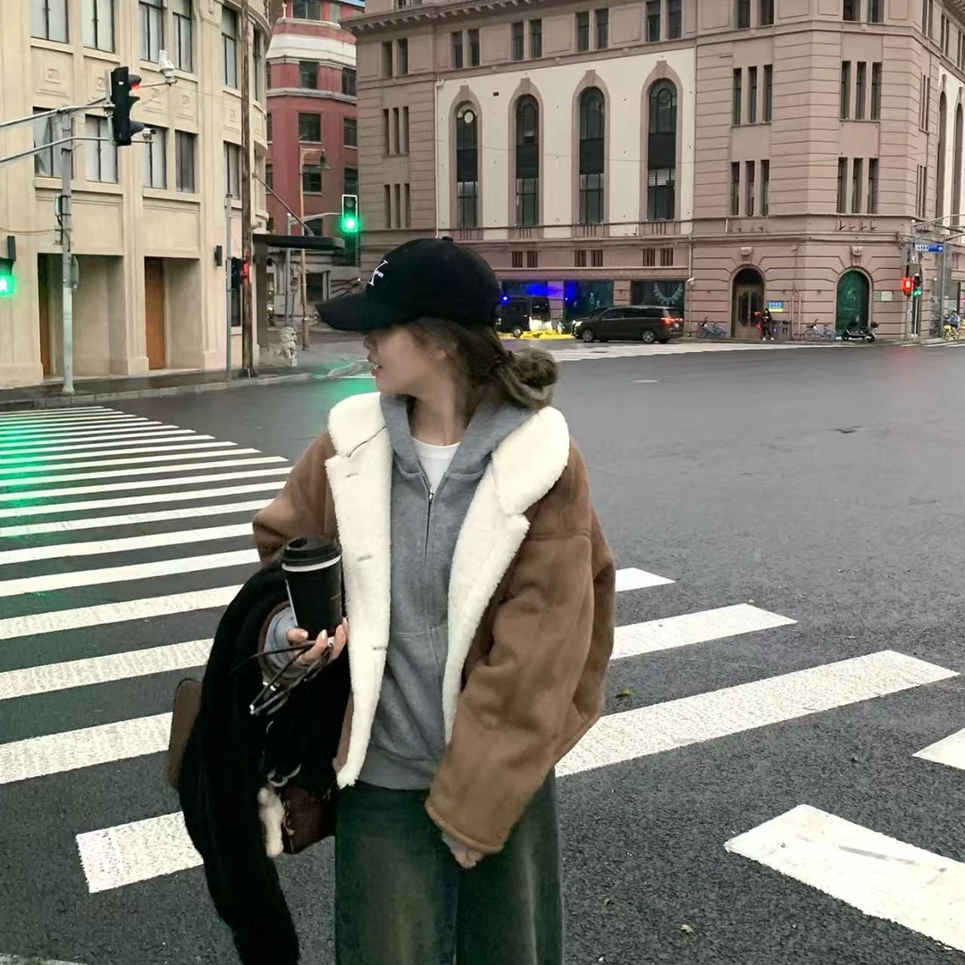 赵露思“许妍 许我耀眼”同款毛毛外套韩版环保仿毛毛外套女