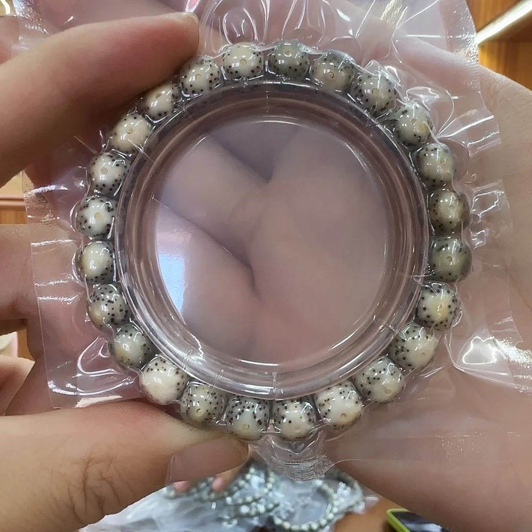 星月菩提手串T2975星月糯冰大眼睛单圈10mm左右