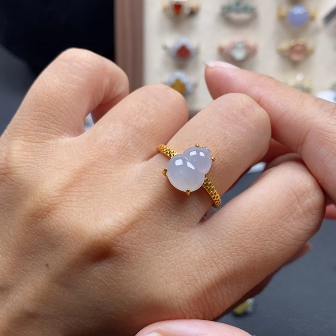 翡翠银S925镶嵌戒指