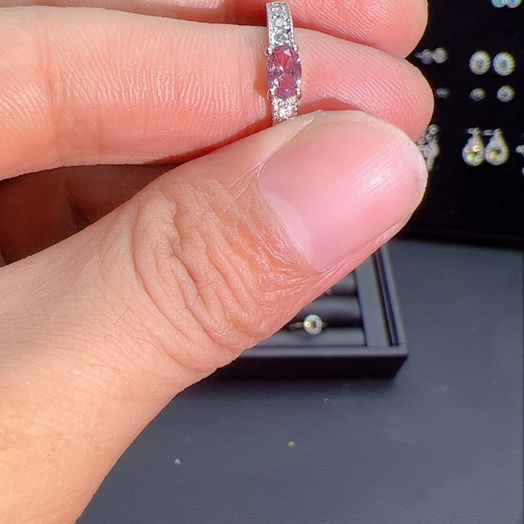 紫晶珠宝半成品银S925镶嵌