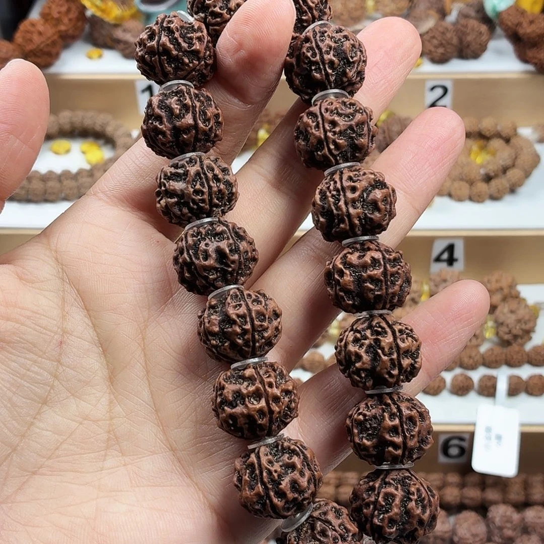 金刚菩提手串稀有精品梅花飞碟