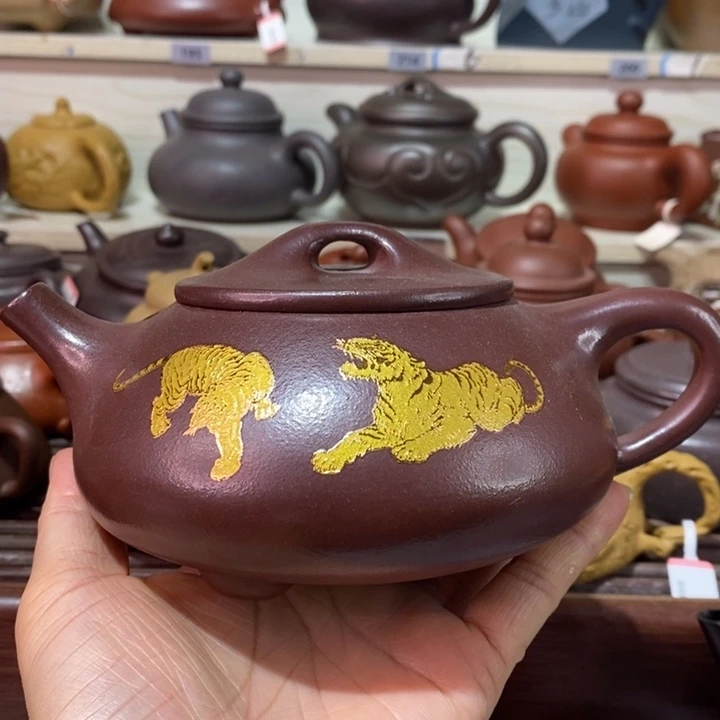 茶壶紫砂微瑕处理一把400cc