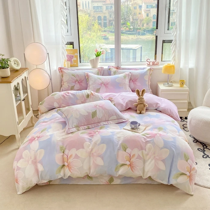 【全棉福利价】假一赔十全棉纯棉100棉四件套床上用品被套宿舍床单