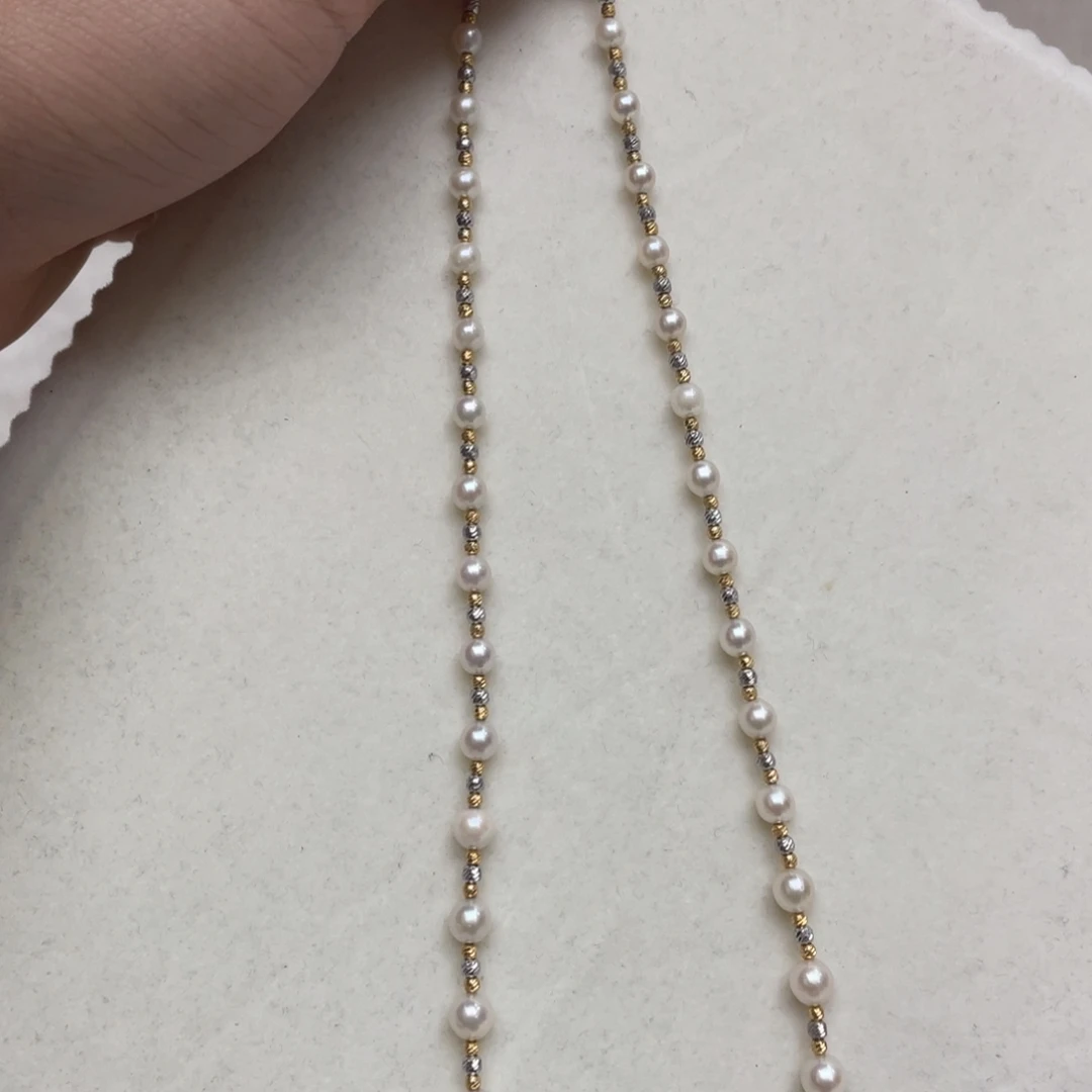 海水珍珠银S925镶嵌颈饰