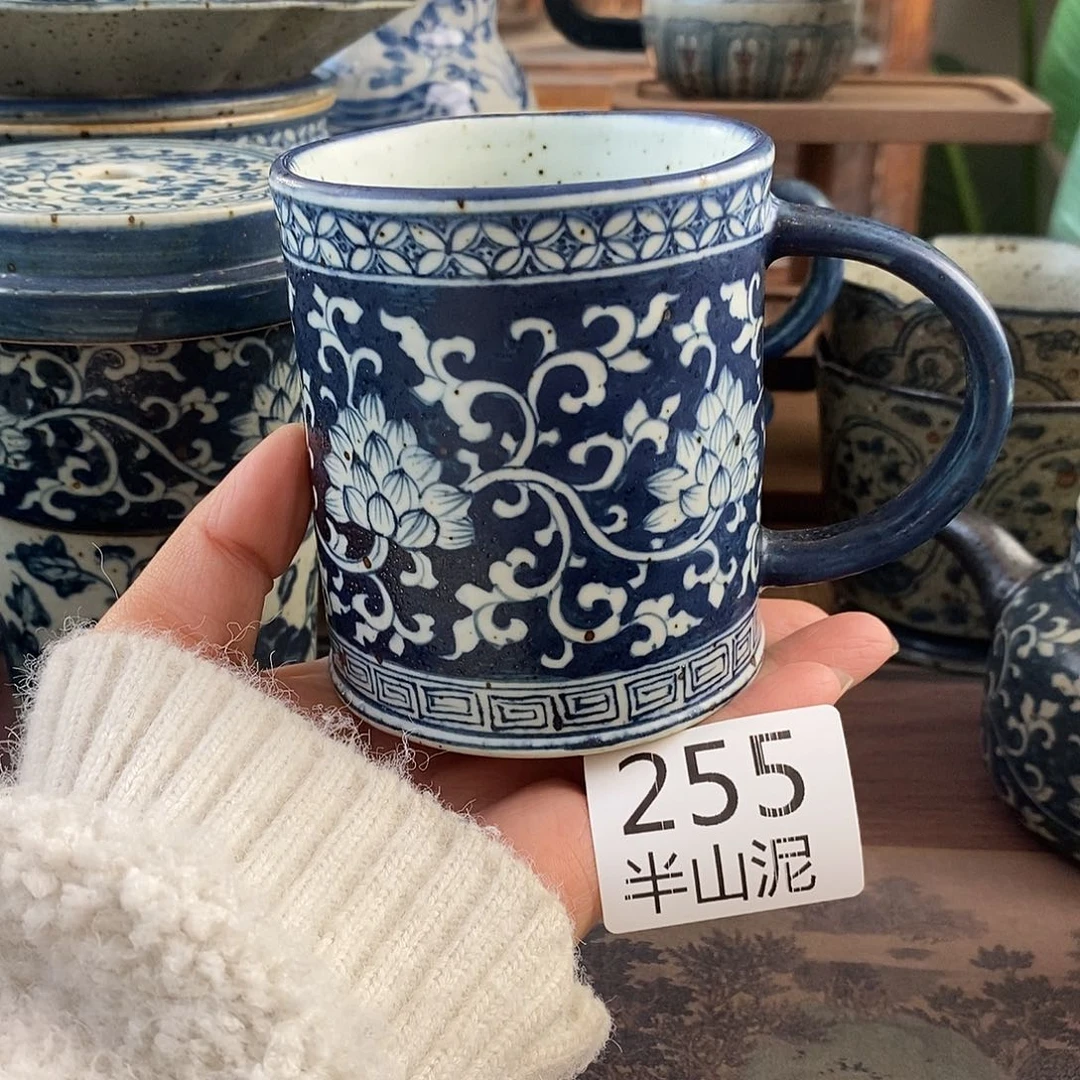 陶手工手绘青花高温陶瓷