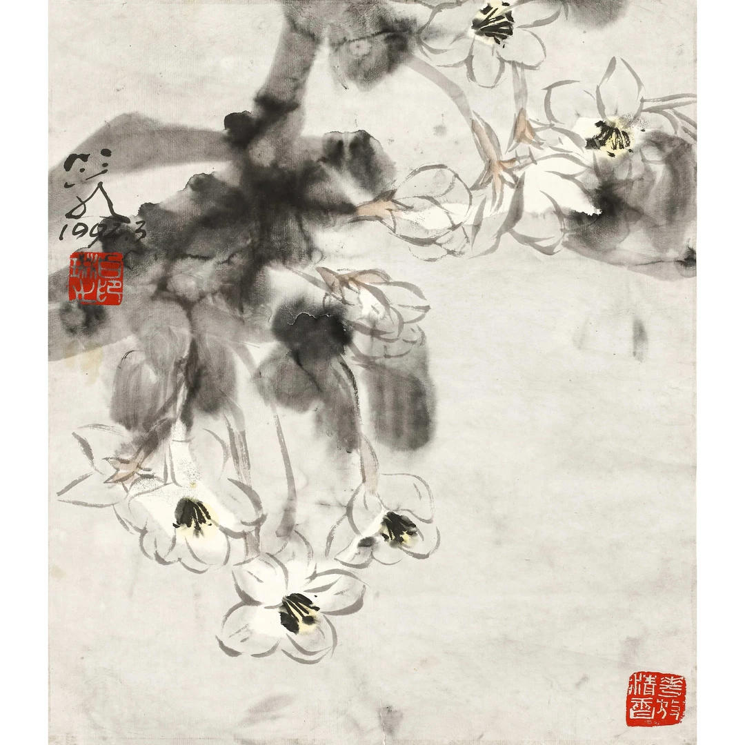 0307、白琳 玉兰花【海丽严选当代书画（三）拍卖】