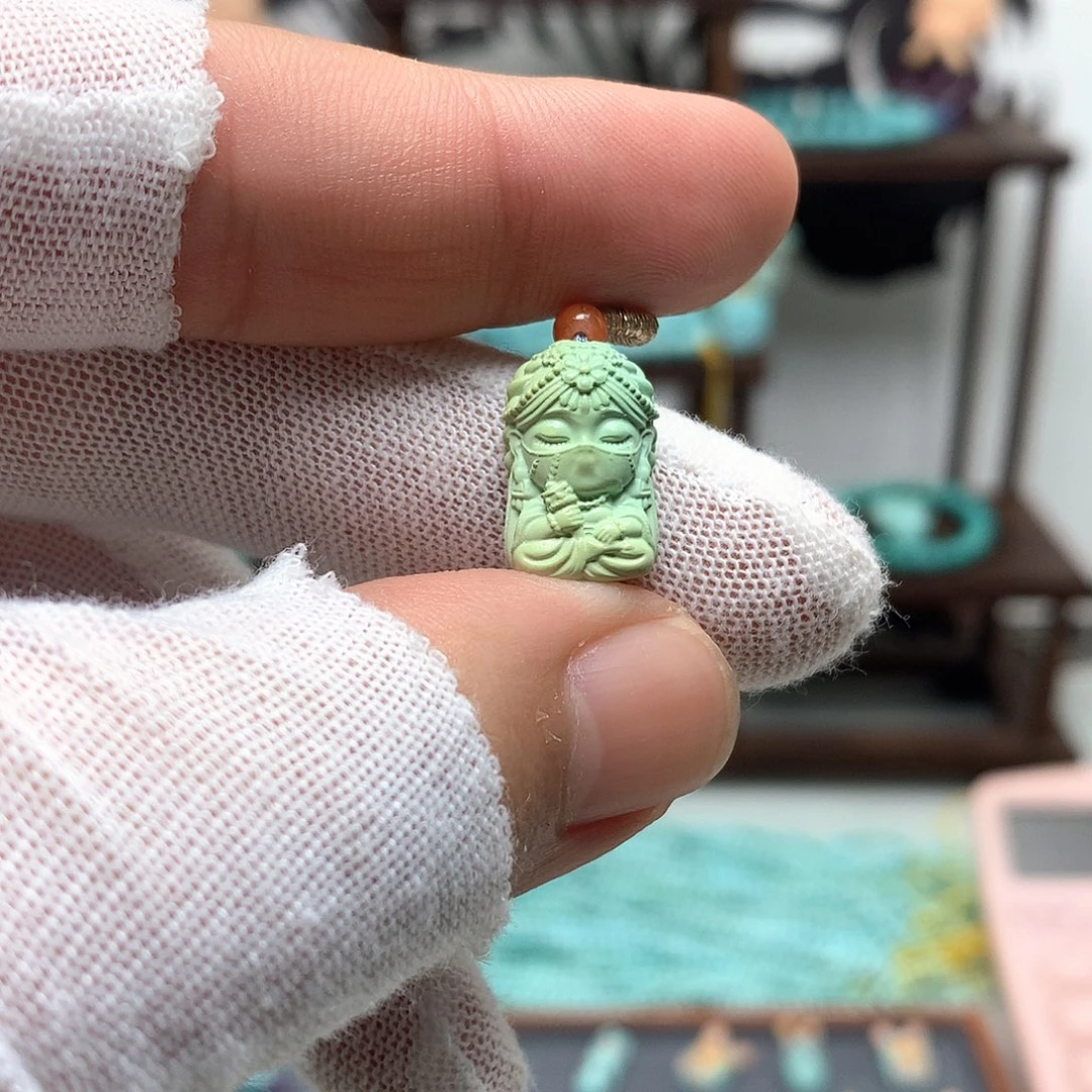 未镶嵌绿松石挂件