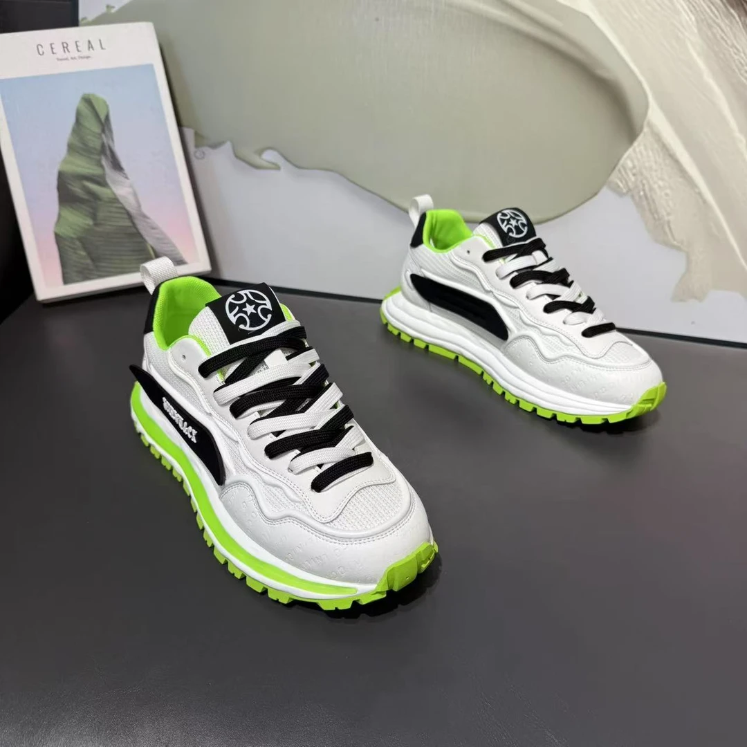 《广州潮品》888-136潮流时尚夏季百搭运动鞋网面舒适阿甘潮鞋