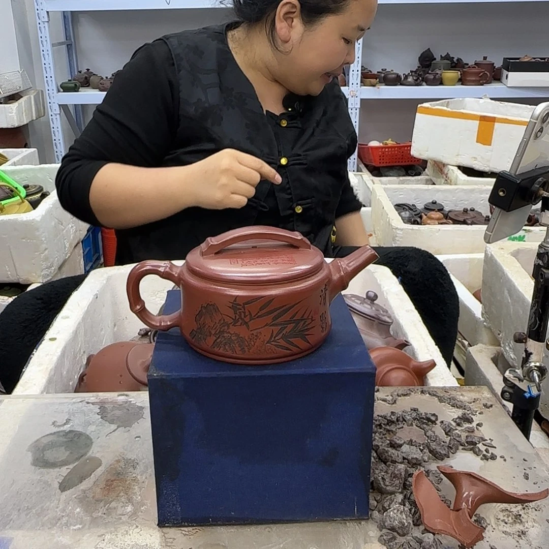 紫砂茶壶宜兴紫砂壶瑕疵处理