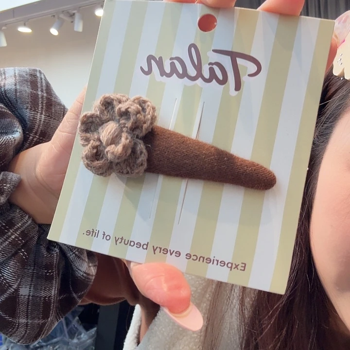 布艺非金属发夹小花哦哦哦哦哦