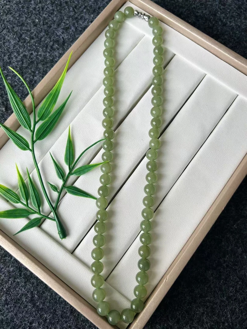 新疆天然和田玉青提妈妈链卡8颜色微差拍一发一