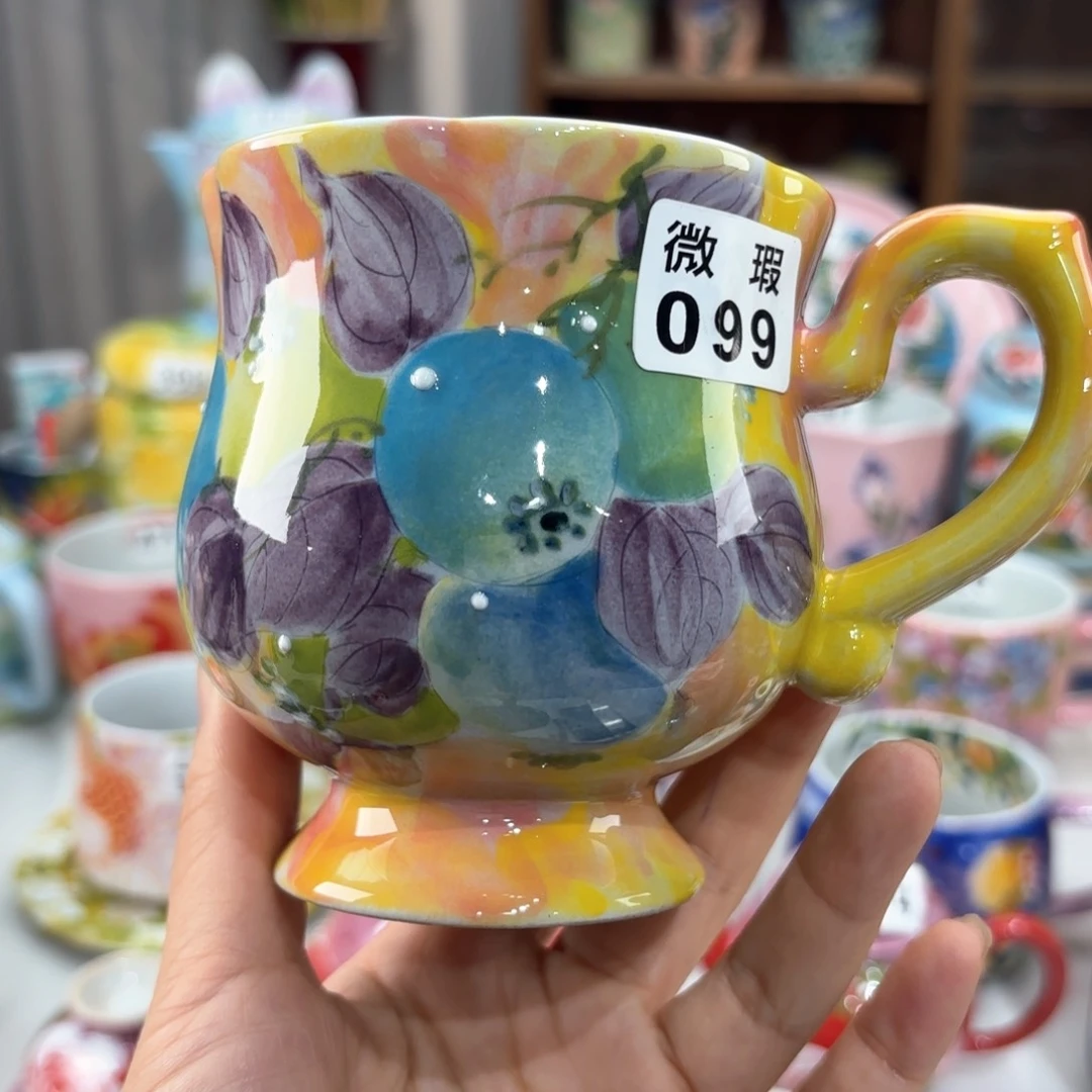 景德镇手绘高温釉下彩陶瓷茶具