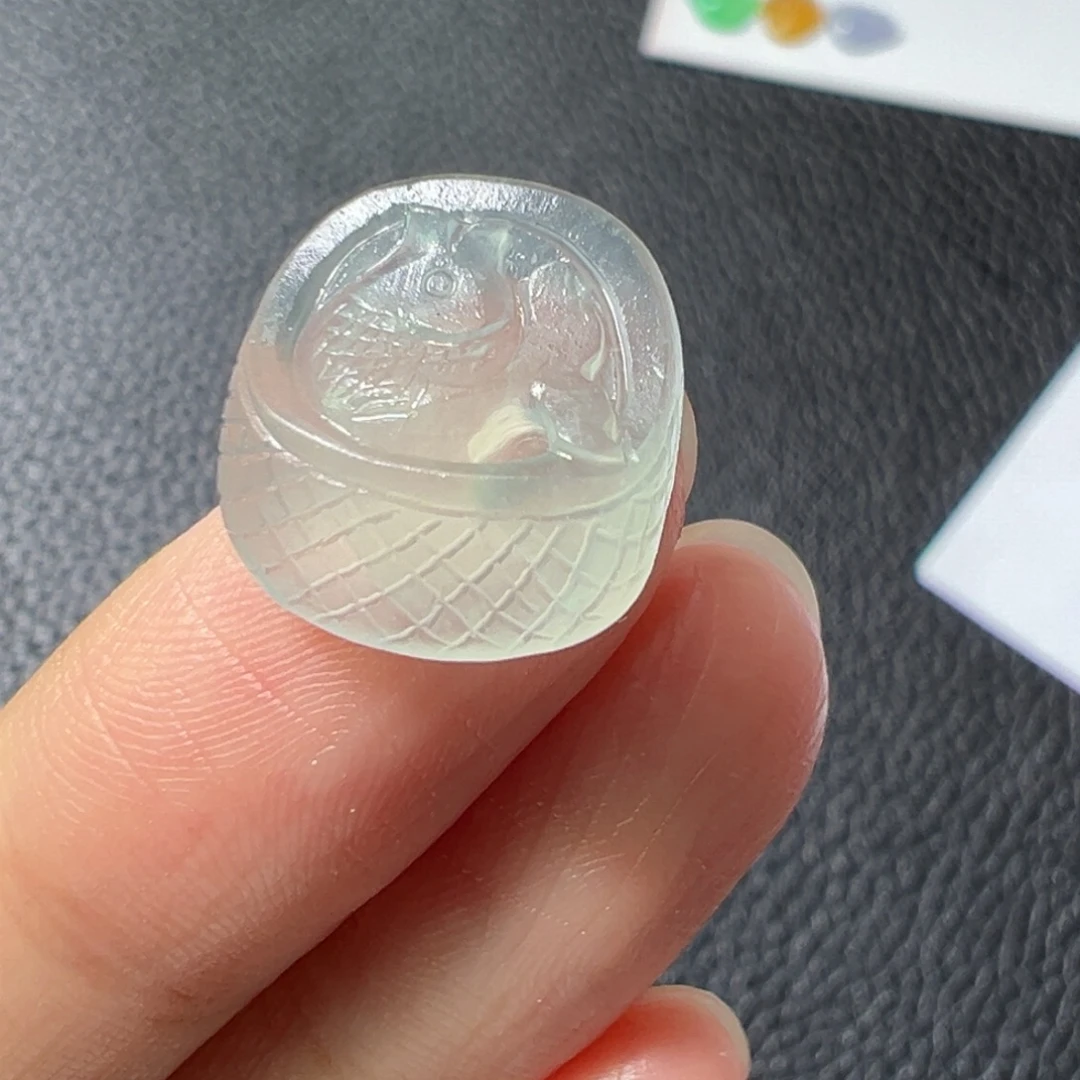 未镶嵌定制翡翠鱼