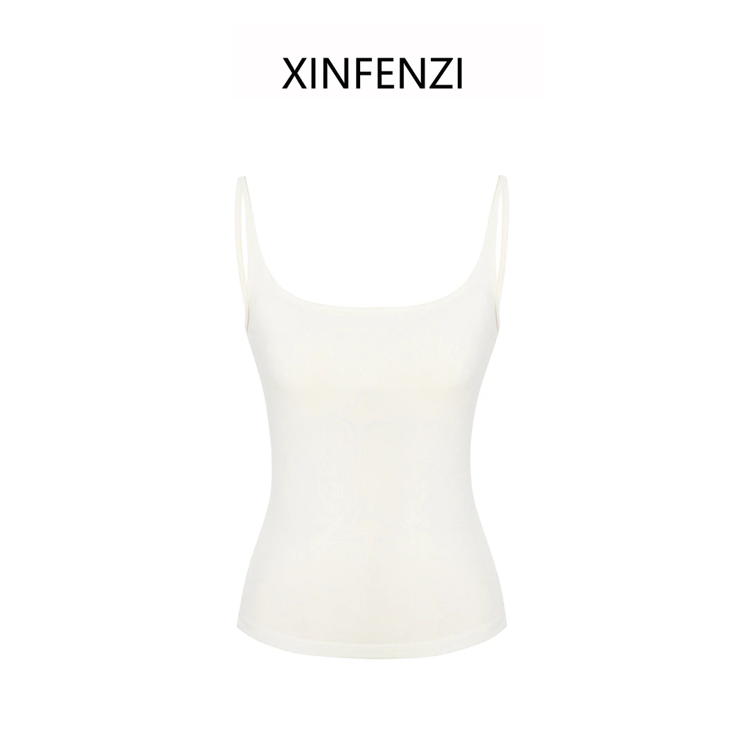 【绒吊带】XINFENZI 加绒百搭棉质款吊带背心上衣 35792