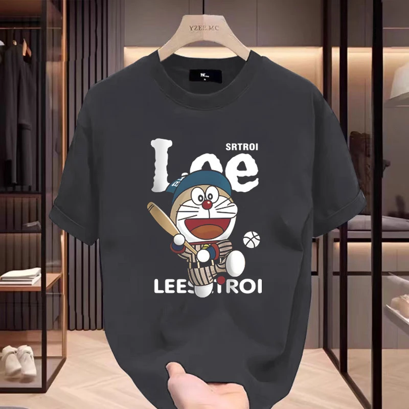 180g重磅跨境短袖T恤男士夏季爆款印花宽松潮流时尚百搭圆领上衣