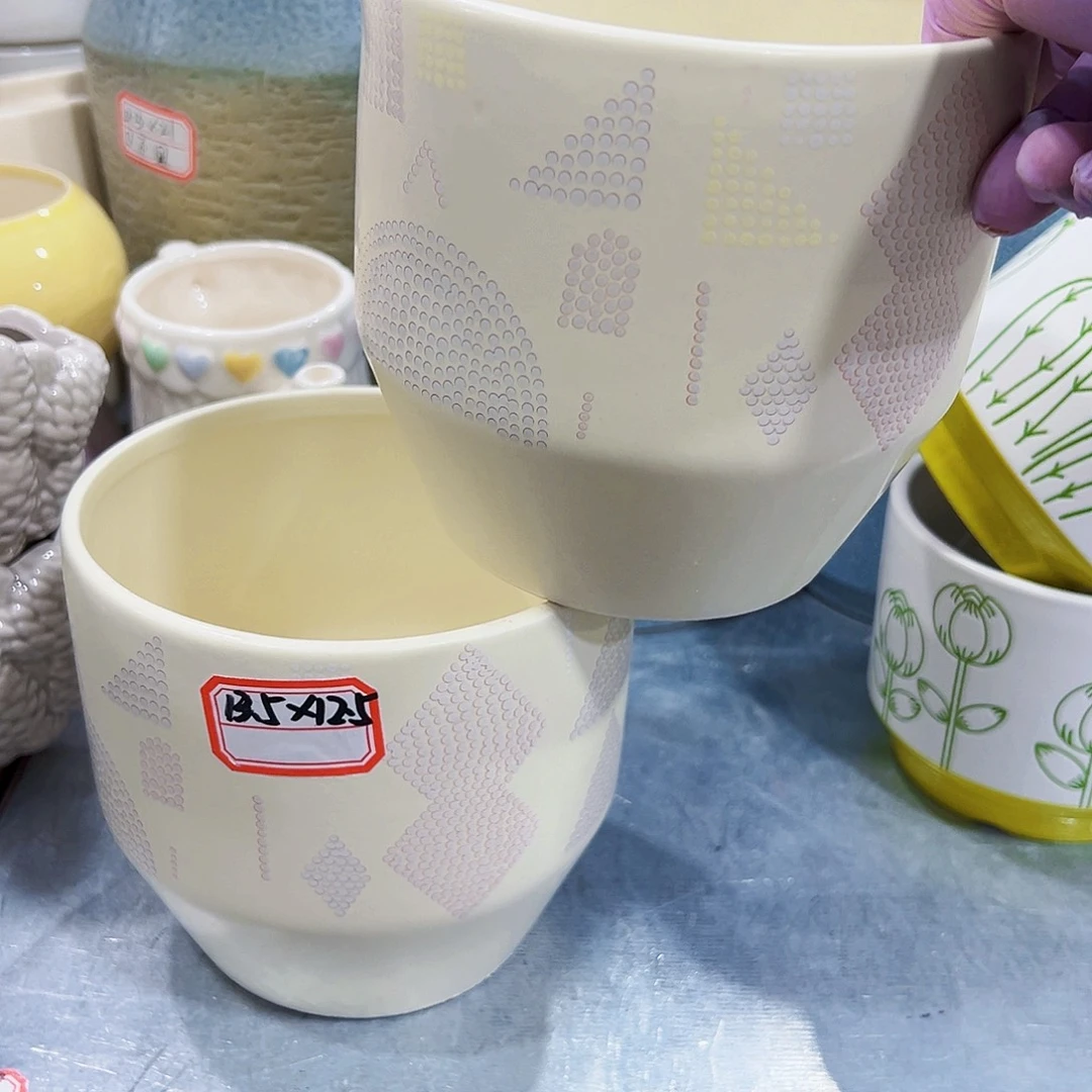 有孔陶瓷花盆凑单10米包邮