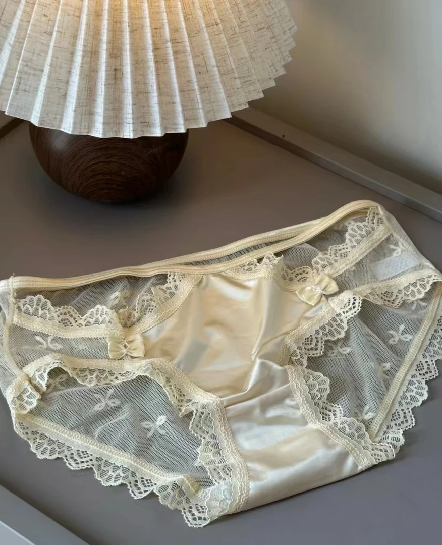法式三角裤蕾丝内裤拼接（NO退换）