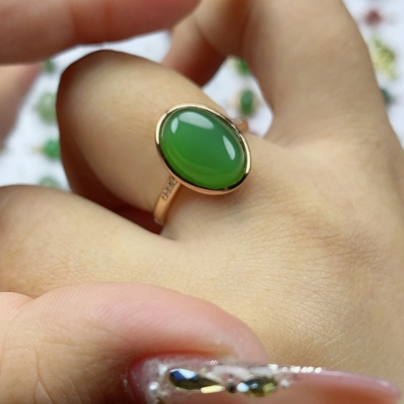 【闪购商品】和田玉（碧玉）纯天然和田玉和田玉戒指未镶嵌