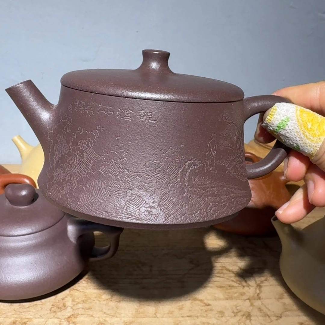 紫泥茶壶天青180毫升左右