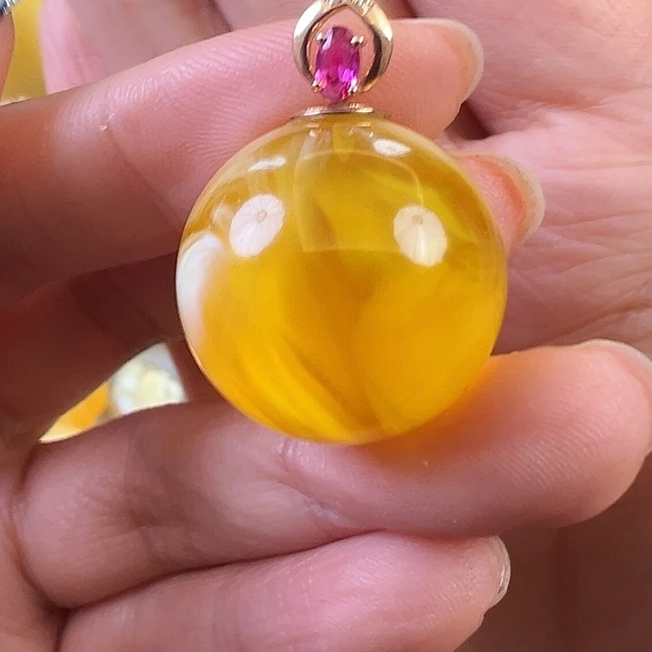 蜜蜡颈饰未镶嵌蜜蜡