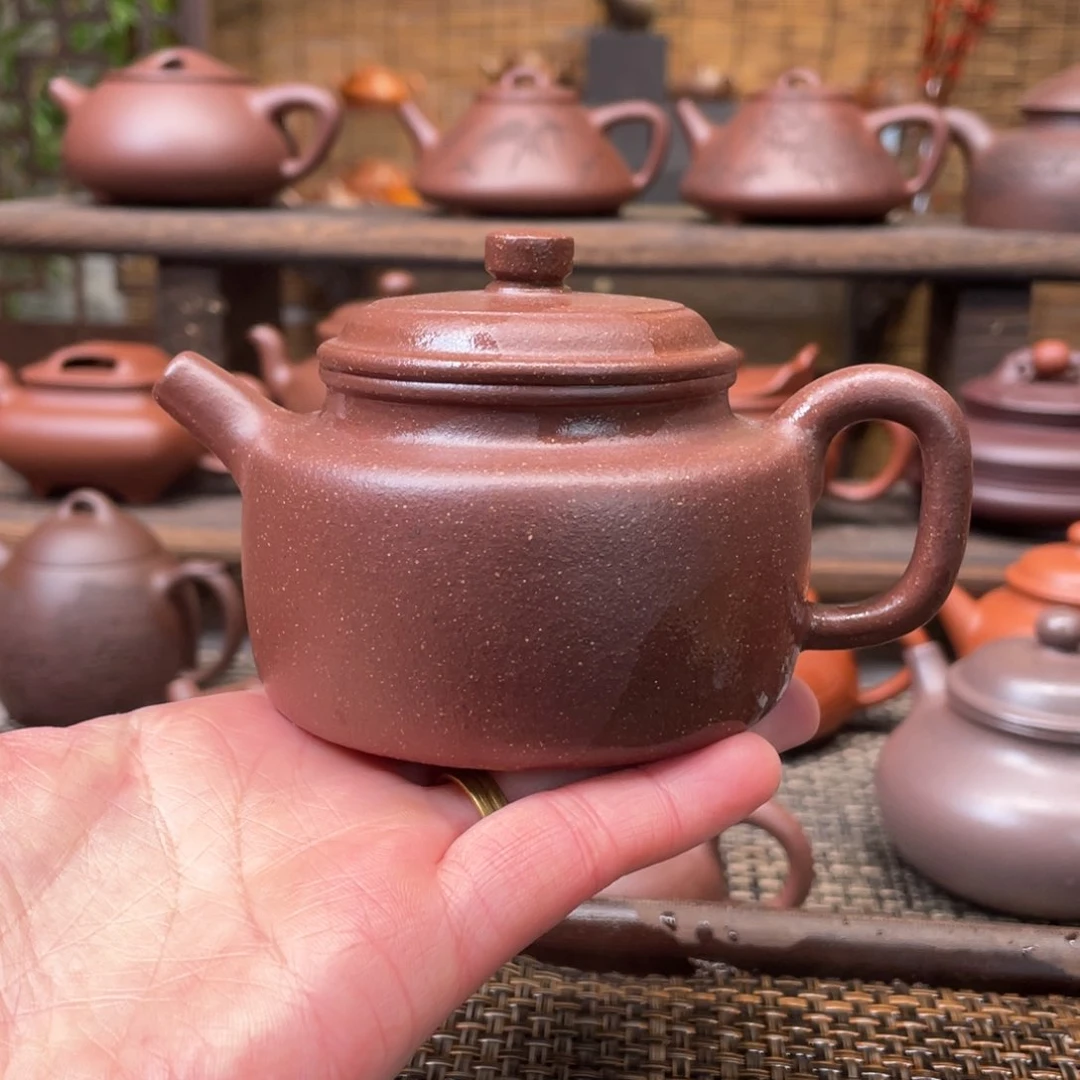 紫砂茶壶宜兴原矿紫砂手工制180