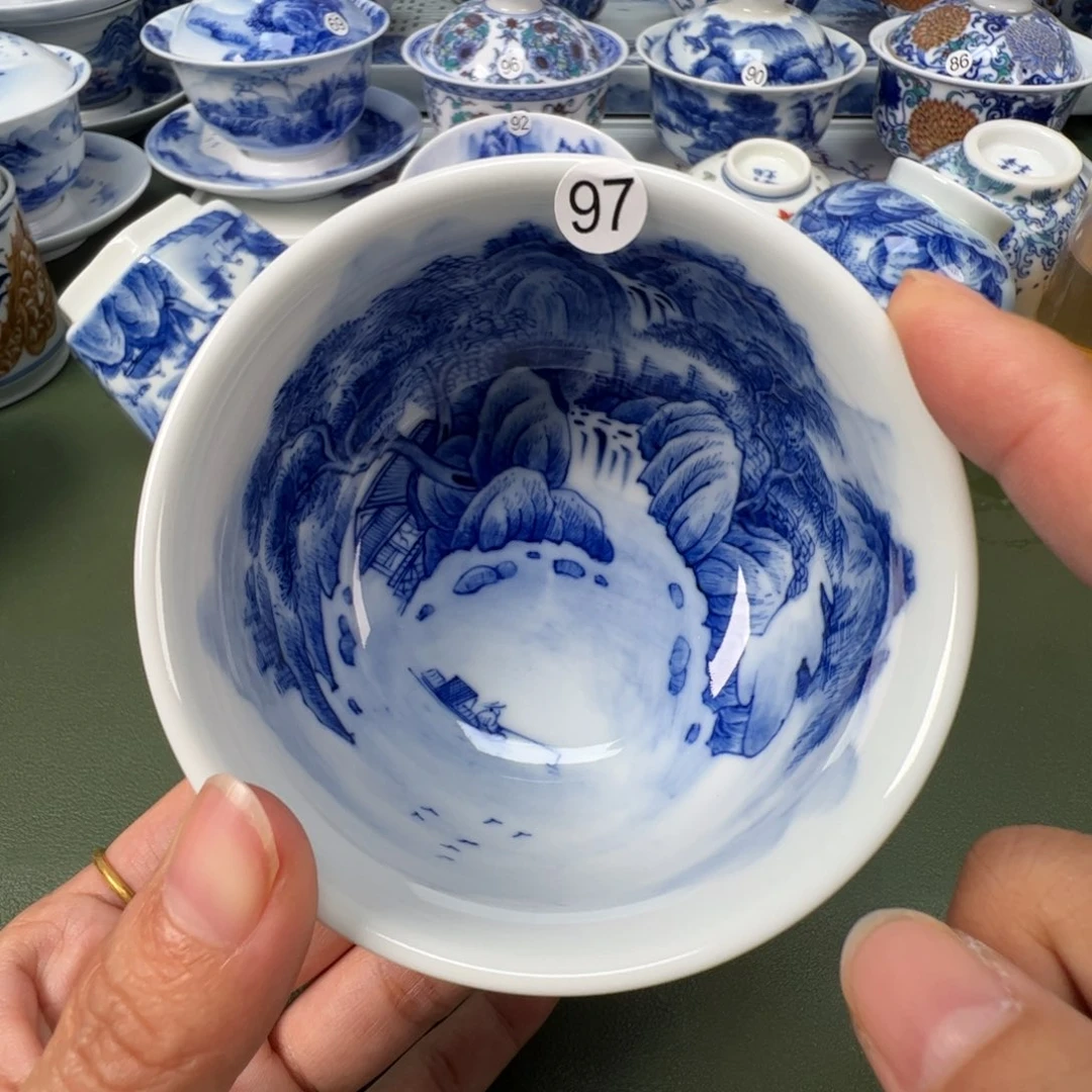 陶瓷景德镇纯手工纯手绘茶具木木97