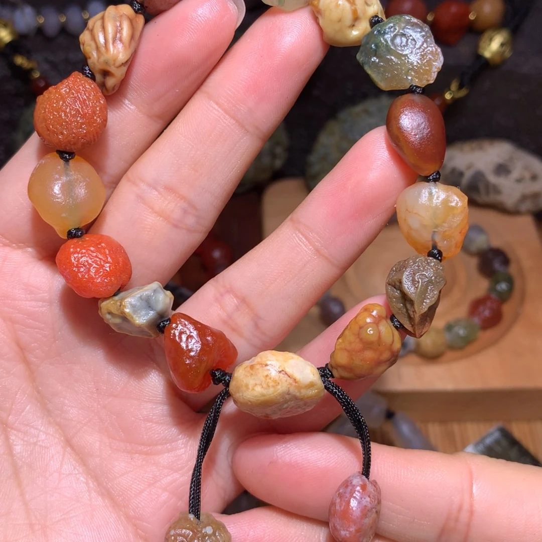 未镶嵌玛瑙/玉髓珠宝半成品