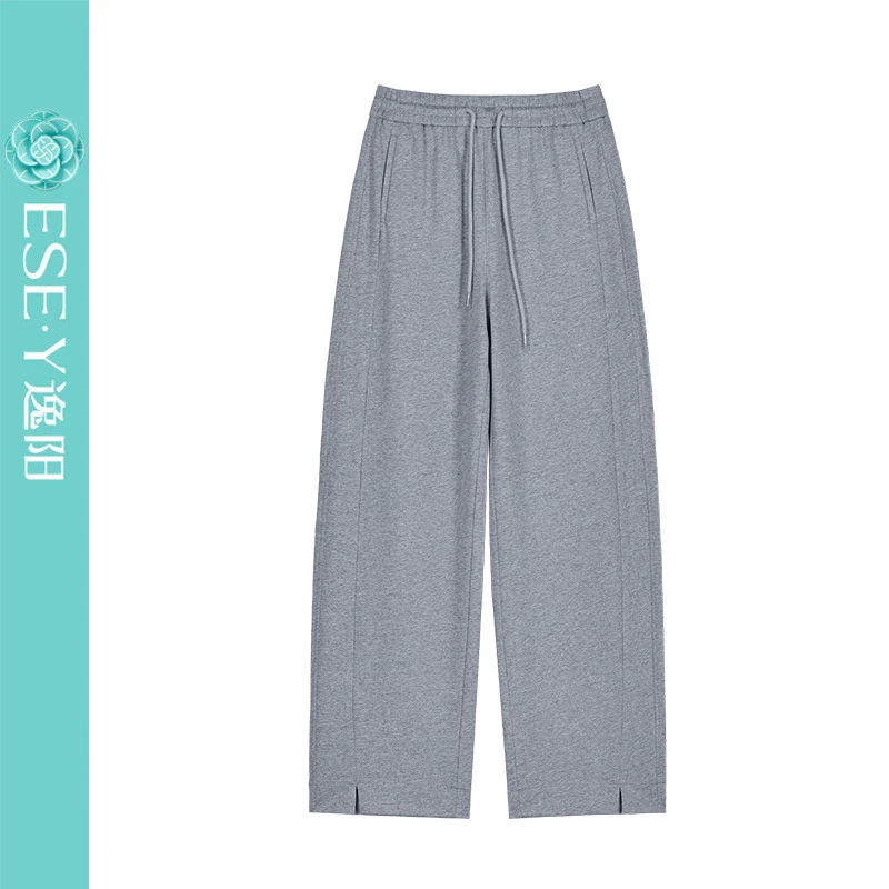 【逸阳断码清仓】25年新款夏日运动卫裤阔腿裤女宽松垂感休闲裤薄款