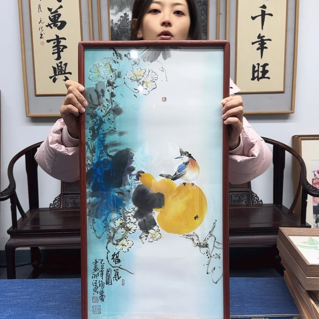 国画谢丝雪老师葫芦图
