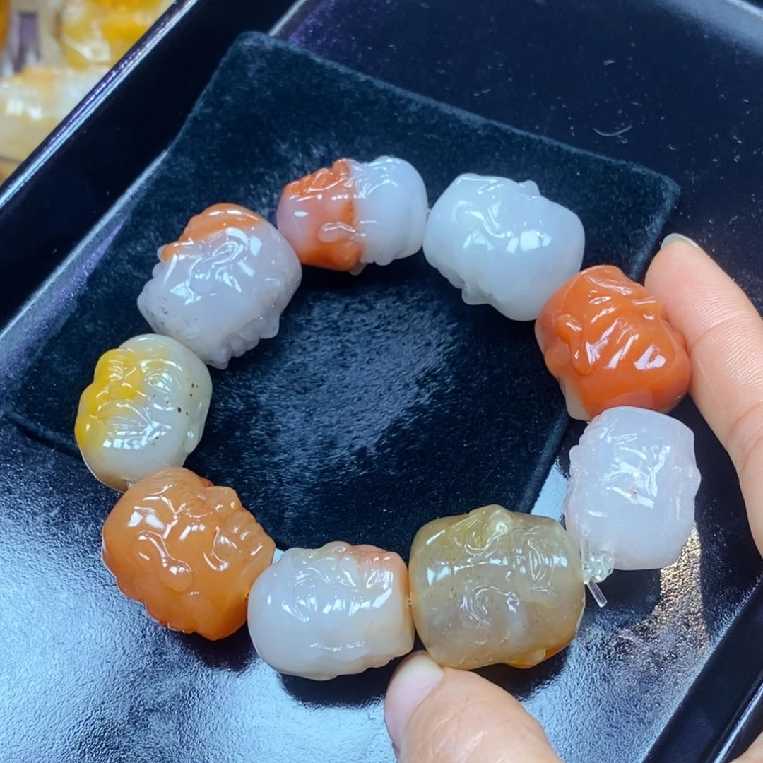未镶嵌石英质玉（黄龙玉）吊坠(不含链)
