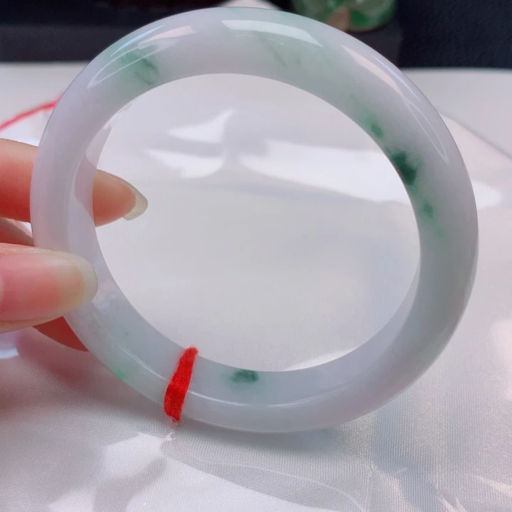 情***调翡翠手镯未镶嵌57圈