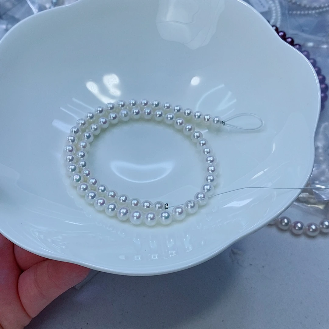 淡水珍珠颈饰银S925镶嵌