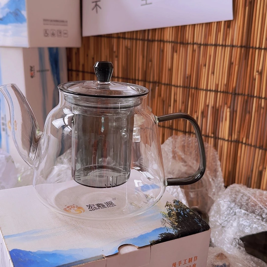 高硼硅玻璃茶水分离款H1005灰玻璃