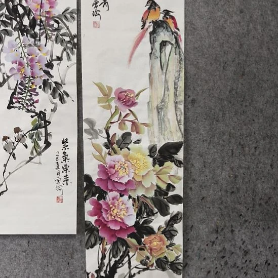 8***莜国画花开富贵险中求