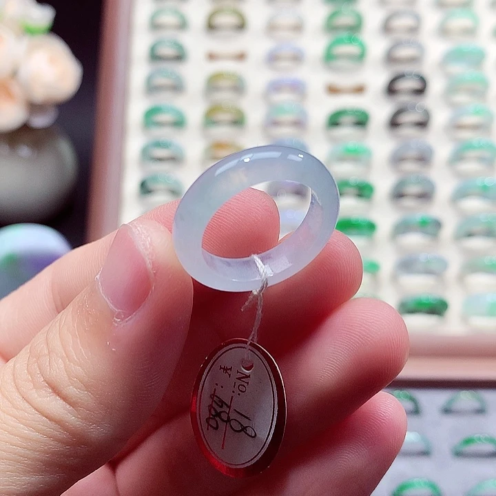 翡翠未镶嵌戒指18号