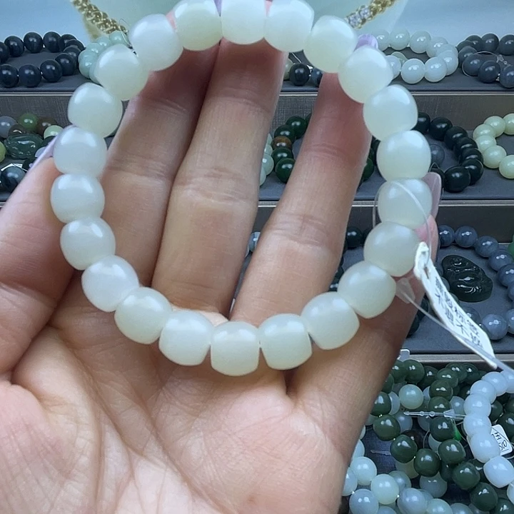 和田玉未镶嵌手链