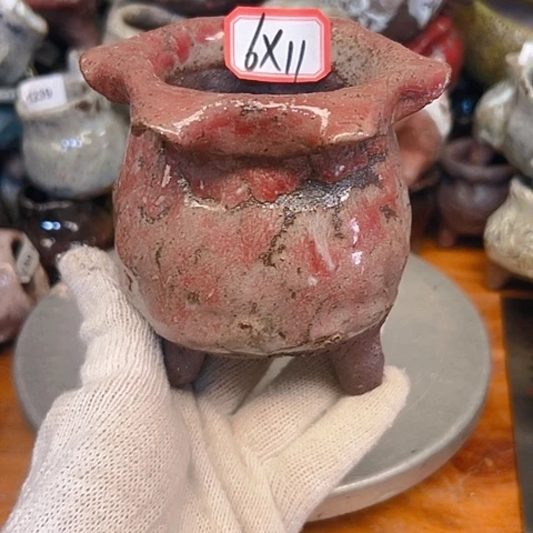 粗陶花盆手工花盆制作就这样