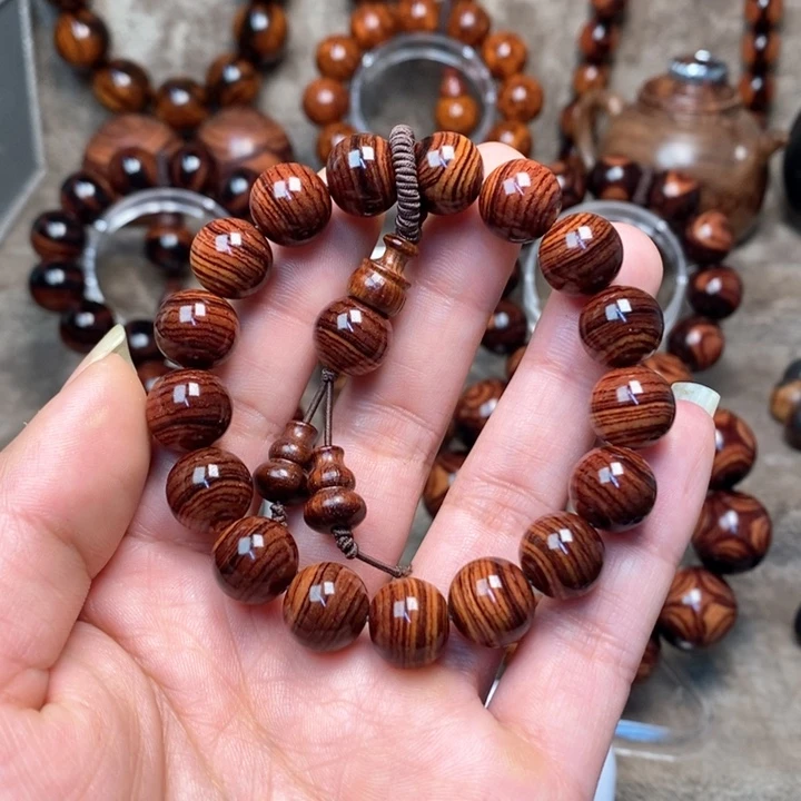 黄花梨/降香黄檀张****紫油梨成品加工手串