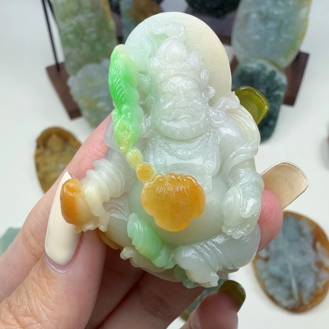 定制翡翠未镶嵌财神