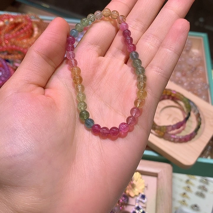 手串未镶嵌碧玺拍8单不返运费