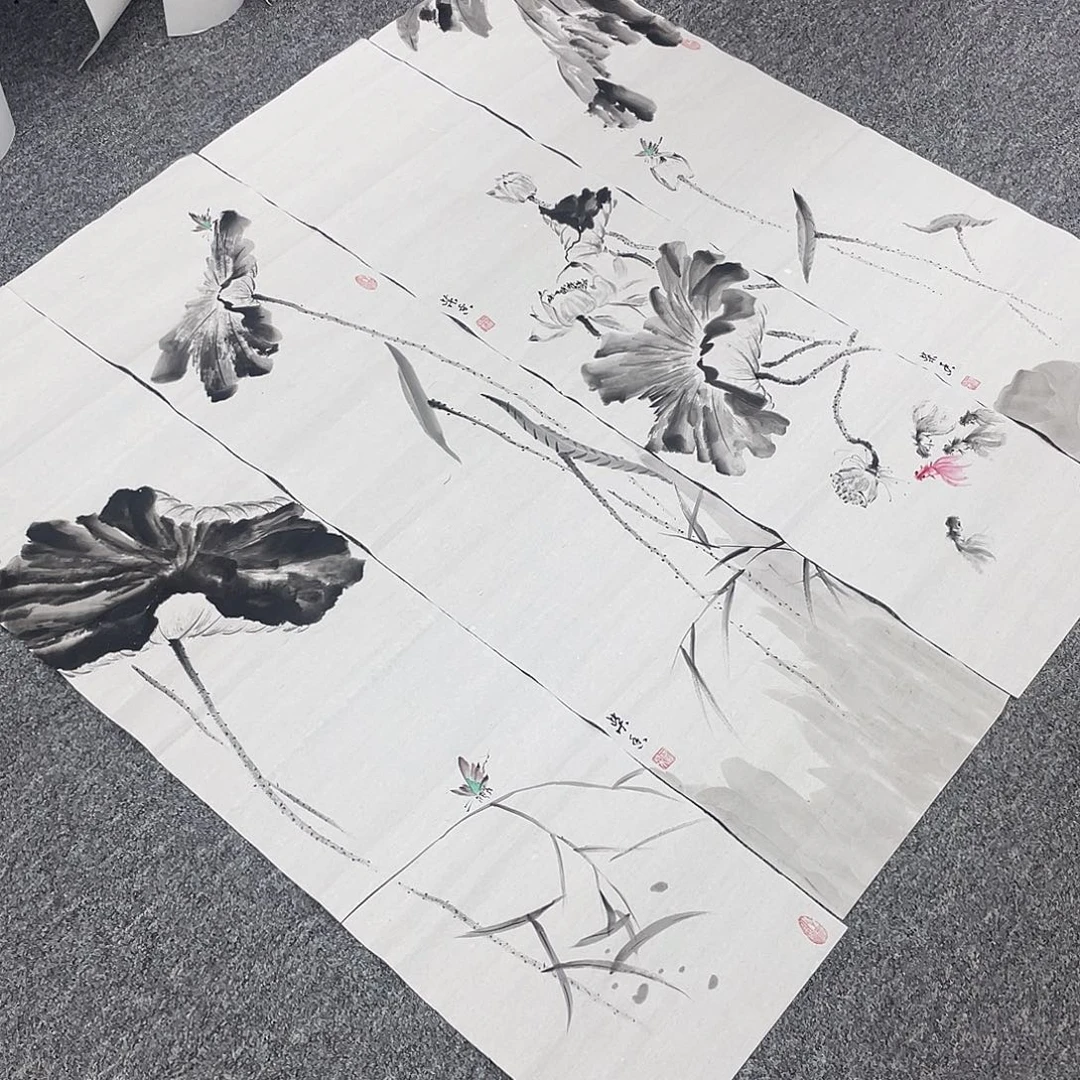 国画纯手绘画作品