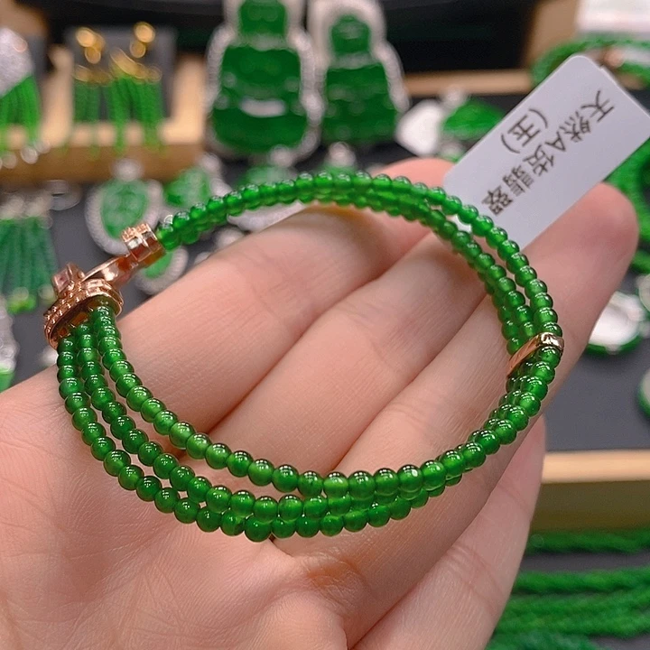 颈饰未镶嵌翡翠翡翠项链
