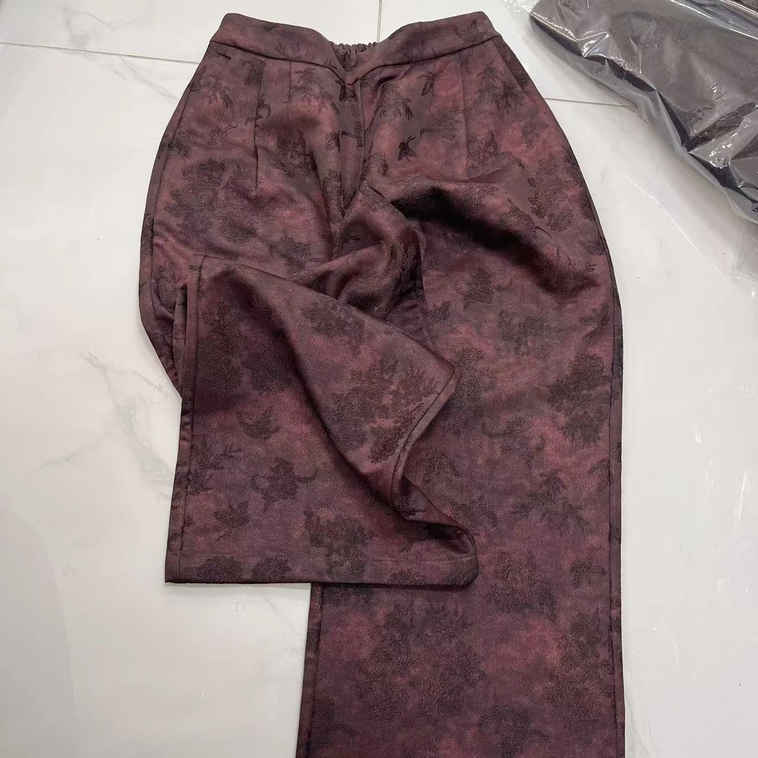 时尚休闲百搭阔腿裤-7138