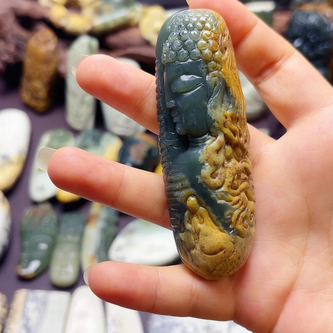 岫岩河磨玉（透闪石质玉）未镶嵌挂件