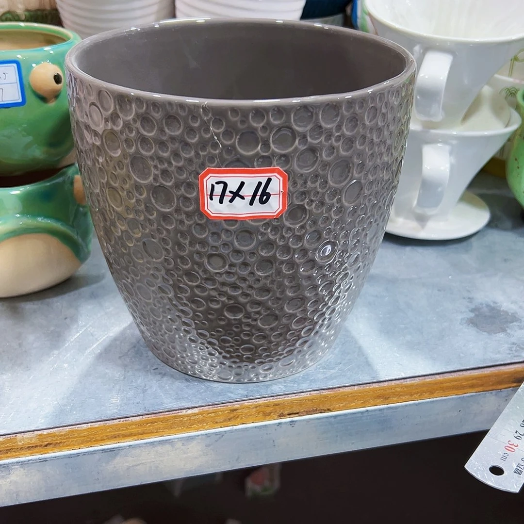 有孔，外贸尾单陶瓷花盆凑单12米包邮