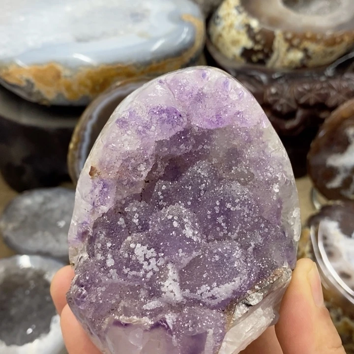 紫晶未镶嵌珠宝半成品
