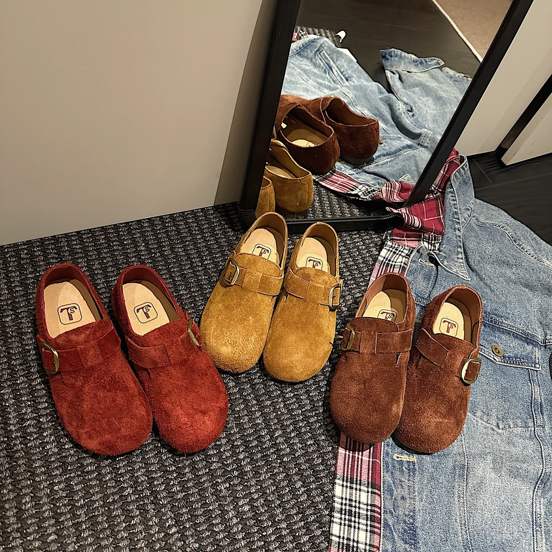 TS2025秋季新款休闲户外通勤百搭增高耐磨潮流时尚休闲勃肯鞋女鞋