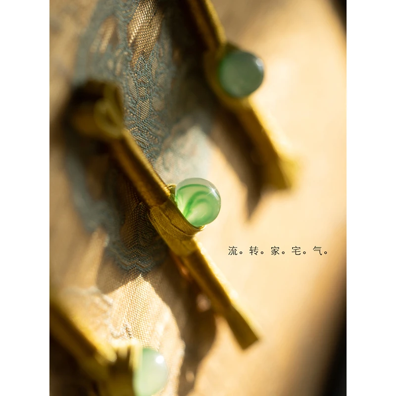 若奈挂画 东方作品《福绵》中国结/旗袍扣/仙鹤立体中式小幅挂画